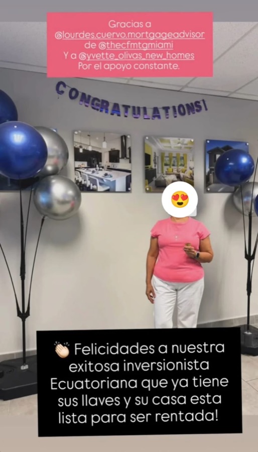 Clientes de Paola Barquet en Florida