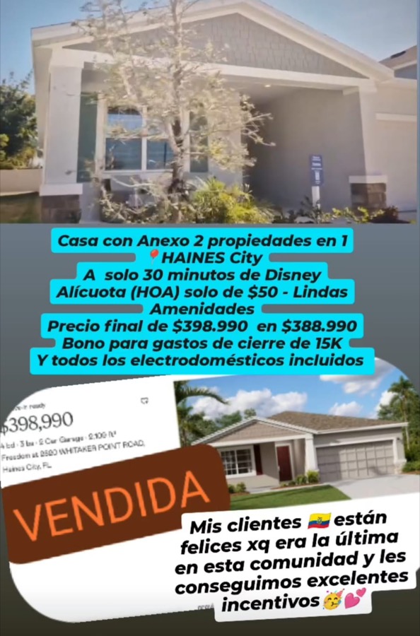 Nueva pareja de propietarios recibe su casa de inversión en Florida
